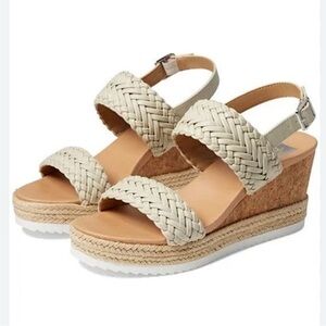 DV by Dolce Vita Sandals ELTON Eclair Woven Platform Espadrille 9 Leather